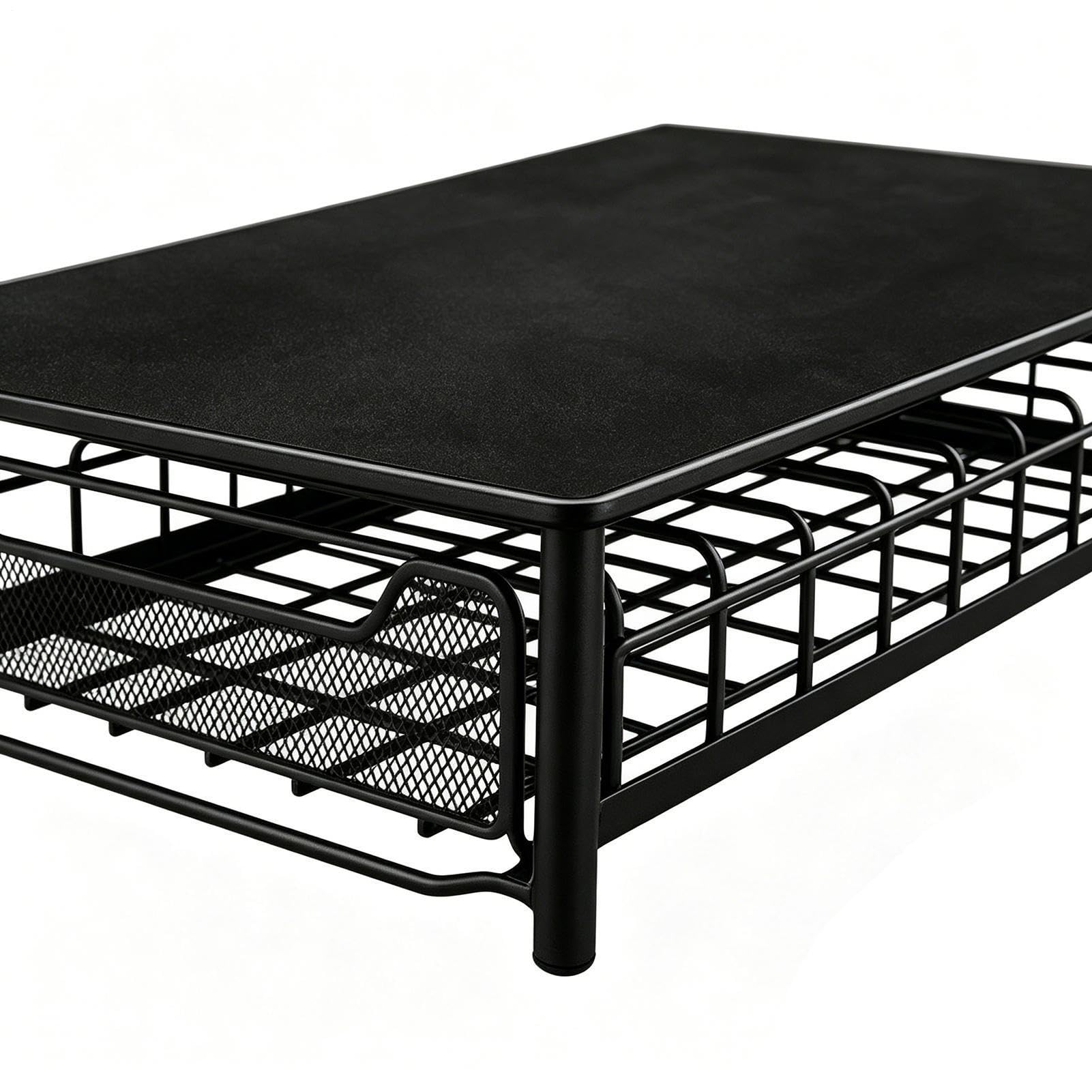 Cajón Almacenaje Cápsulas Café De Acero Resistente, Acceso Rápido | Organizador para con Cajón Deslizable para Cocina, Salón, Apartamento, Tostadora,