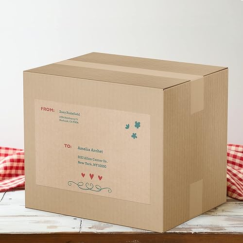 Miniatura 3 de Avery Etiquetas rectangulares marrón Kraft, 8.5 x 11 pulgadas, 100 etiquetas marrón Kraft, imprimibles con láserinyección de tinta