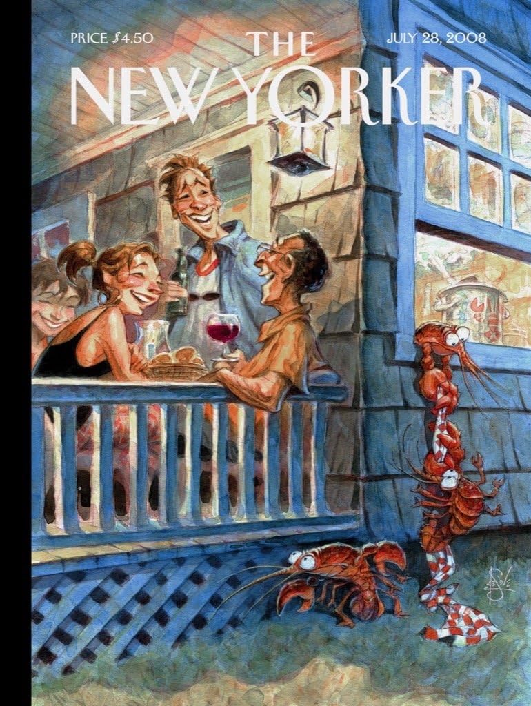 New York Puzzle Company - New Yorker Summer Getaway - 500 Piece Jigsaw Puzzle for Family Game Nights by Peter de Sève