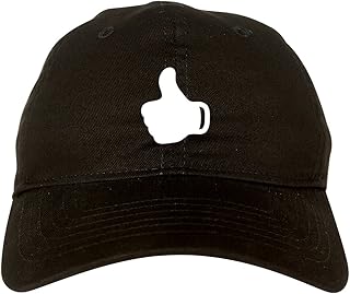 Thumbs Up Emoji Chest Dad Hat Baseball Cap Black