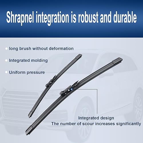 Miniatura 2 de Limpiaparabrisas de repuesto prémium de calidad para todas las estaciones para BMW 420i 2016-2020, fácil de instalar, 24 + 18 pulgadas (paquete de 2)