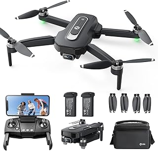 Holy Stone GPS Drone with 4K Camera for Beginners, HS460 Foldable Drones with 52 Mins Long Flight Time, Brushless Motor, Follow Me, Auto Return, 5G FPV Transmission, Under 249g Easy for Adults