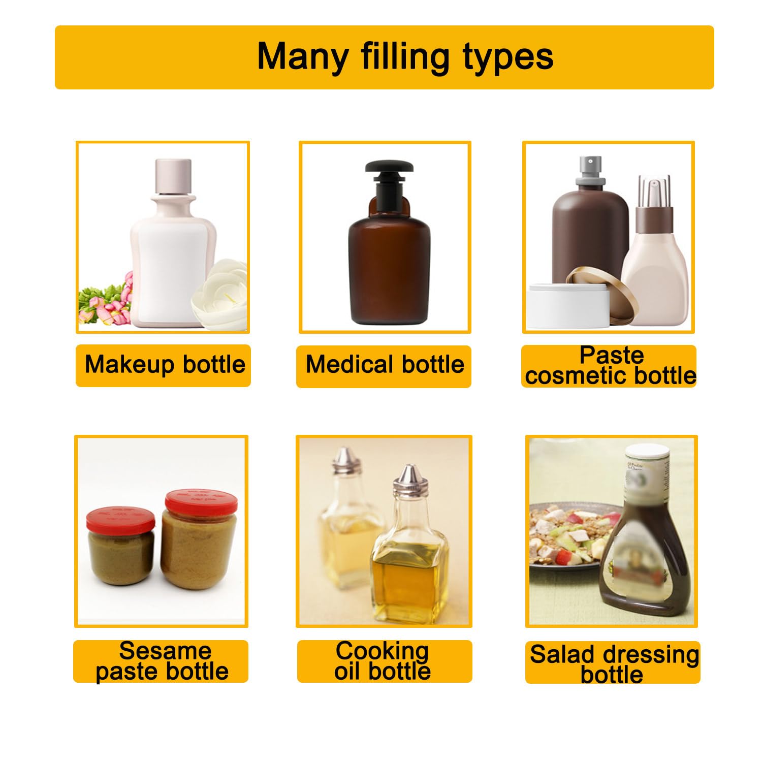Riempitrice per liquidi, riempitrice regolabile per bottiglie da 1-20 ml, in acciaio inox per liquidi e paste, ideale per creme e bevande cosmetiche, adatta per uso da 10 a 100 ml