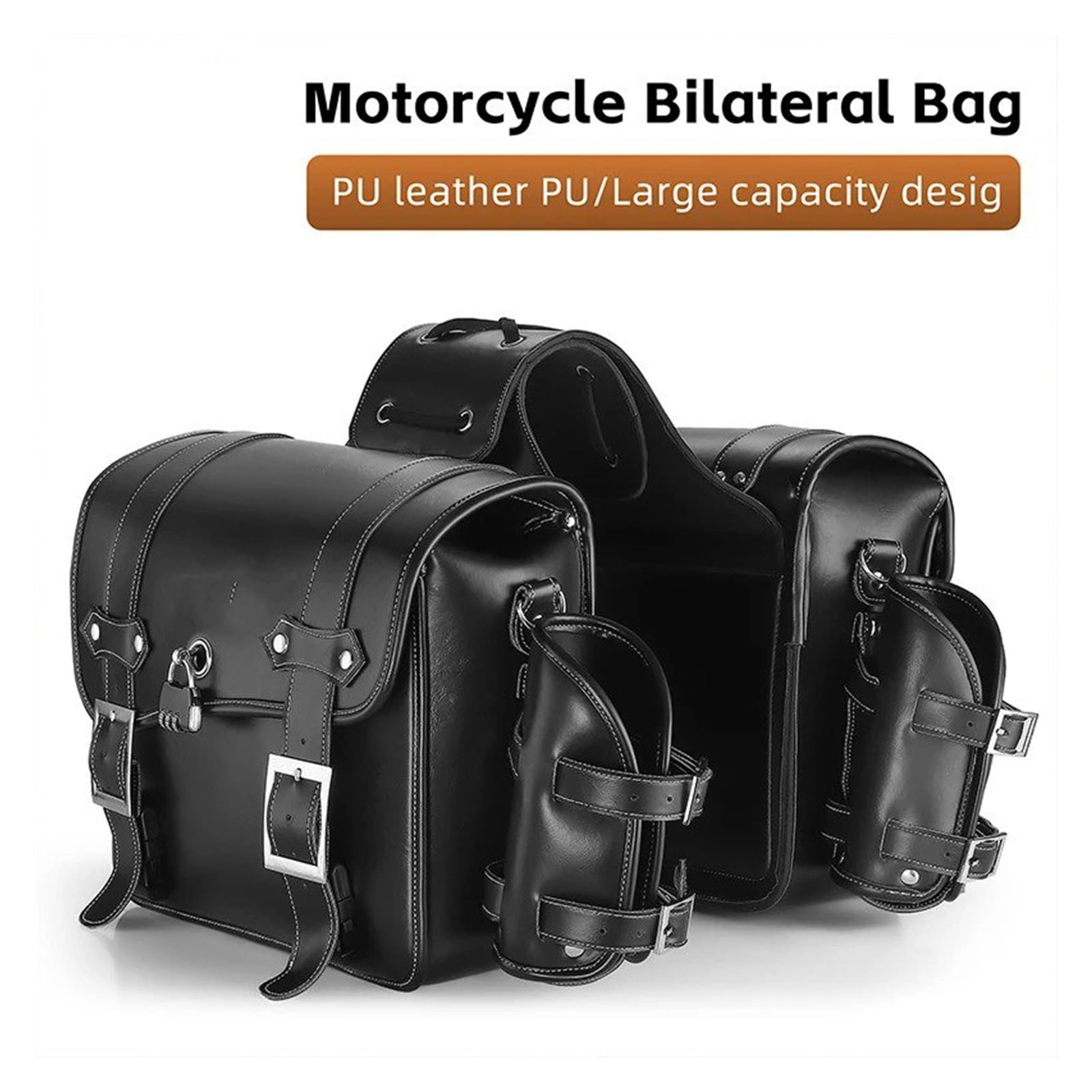 Borse Laterali per Moto Borse Laterali morbide per Moto da Donna Borse Laterali di Grande capacità da 16 Litri Ricambi e Accessori per Moto