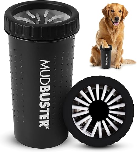 Miniatura 20 de Dexas MudBuster Limpiador de patas portátil para perros, grande, color blanco brillante, edición especial, suministros y accesorios para mascotas