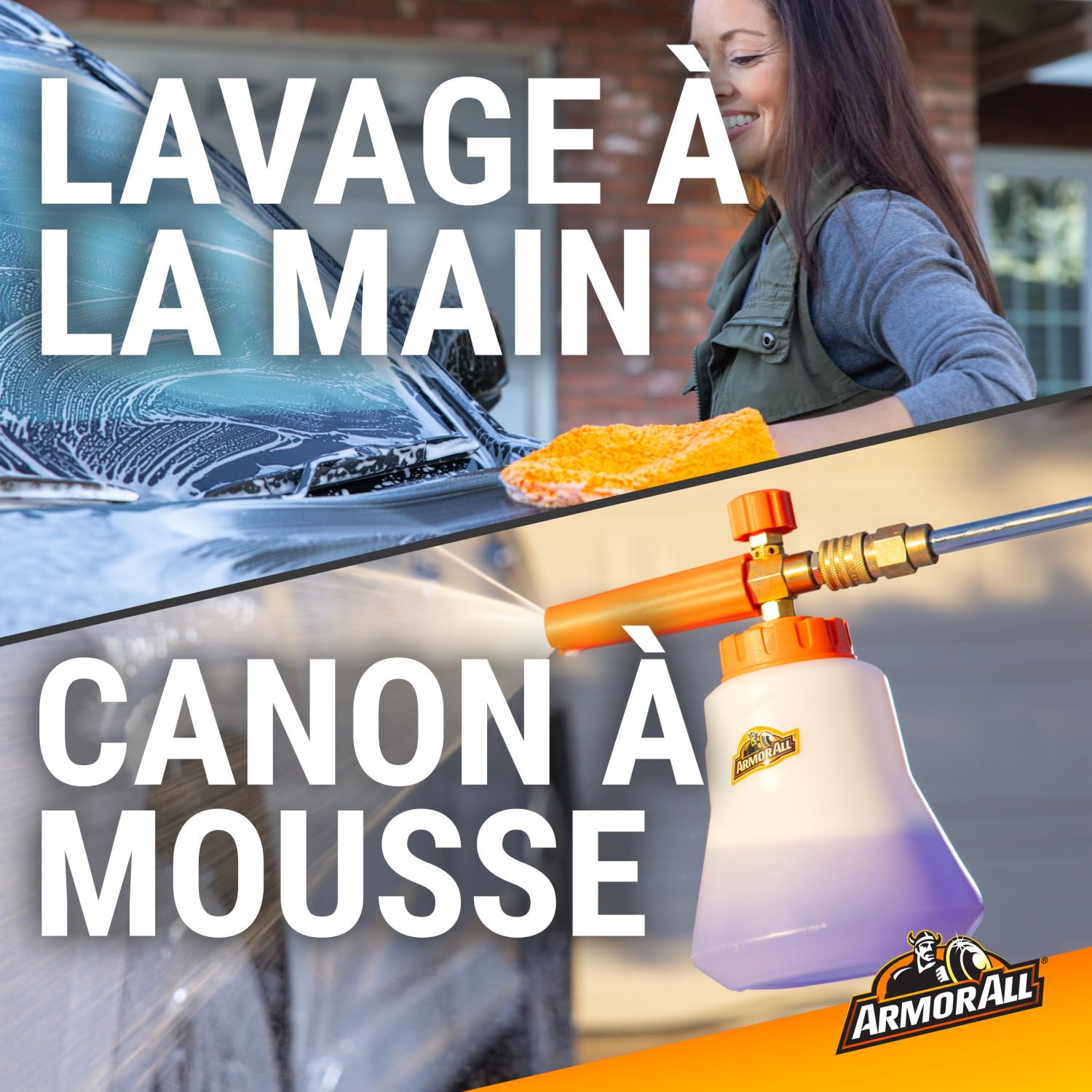 Armor All - Armor All Ultra Plus Shampoing pour Voiture - avec Revêtement Céramique 1 L, Lavage et Polissage de Voiture, Technologie Anti-Perlage et Anti-Saleté pour Éviter les Taches