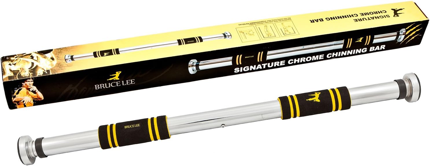 Marcy Bruce Lee Signature Pull Up Bar - Yellow/Black/Silver, One Size