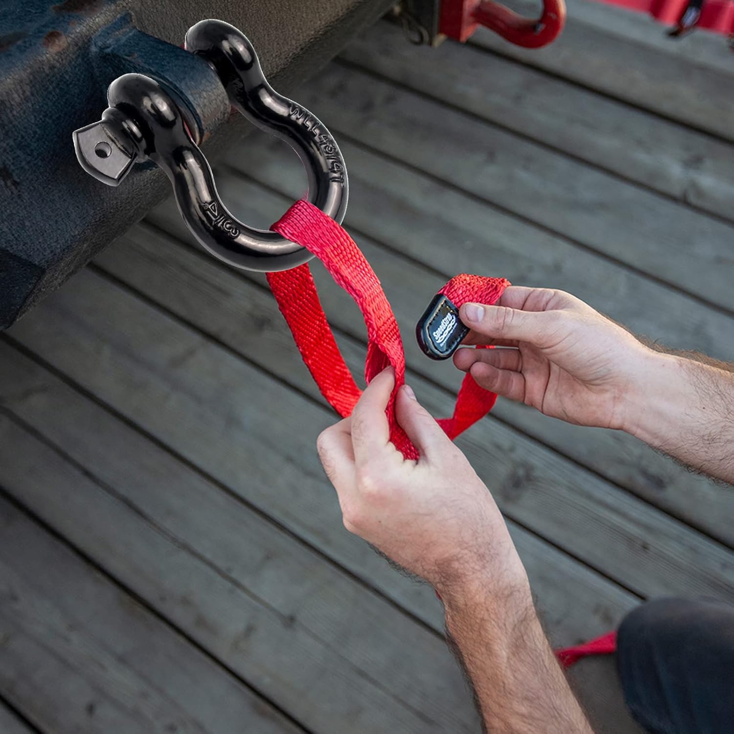 Drop Forged Galvanized Bow Shackle 3/4" x 4.75 Ton Heavy Duty D Ring (4 Pack) Break Strength 62832 lbs for Use as Sling, Towing Dragging