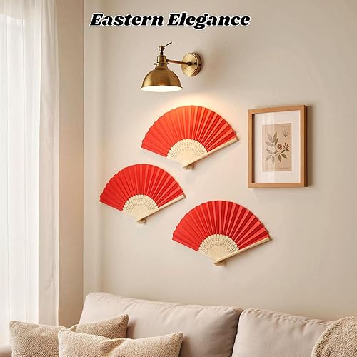 Miniatura 79 de JOHOUSE 12 abanicos de papel blanco de mano – Ventilador de mano plegable de 8.3 pulgadas, ventiladores plegables de mano para mujeres, ventilador