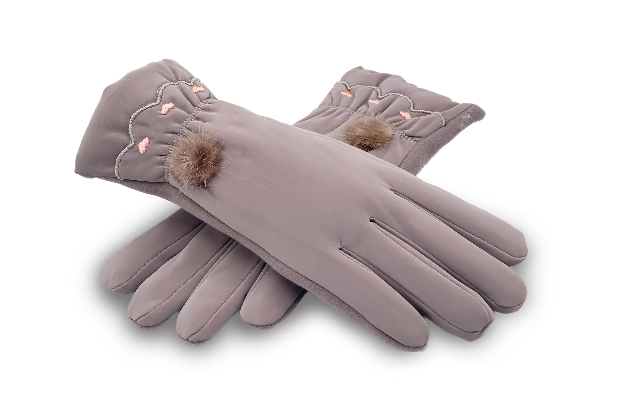 evanden Luxurious Women's Cold-Weather Gloves Touch Screen (Free Size)-picture-17