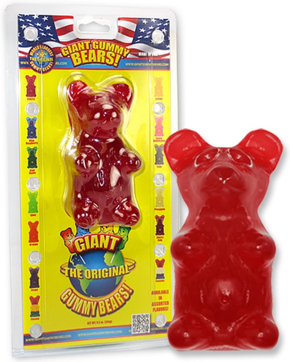 Giant Gummy Bear Cherry 8.5 Oz