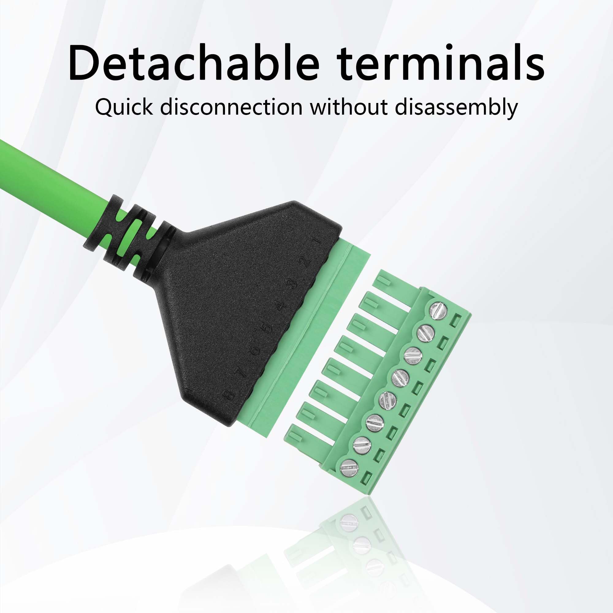 Bloc De Bornes Rj45 à Vis, Connecteur Ethernet 8p Mâle Femelle à 8 Broches, Câble Adaptateur Réseau Pour CCTV DVR