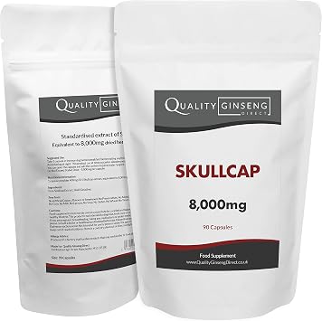 Skullcap | 8,000mg Capsules | Powerful Formula 90 Capsules