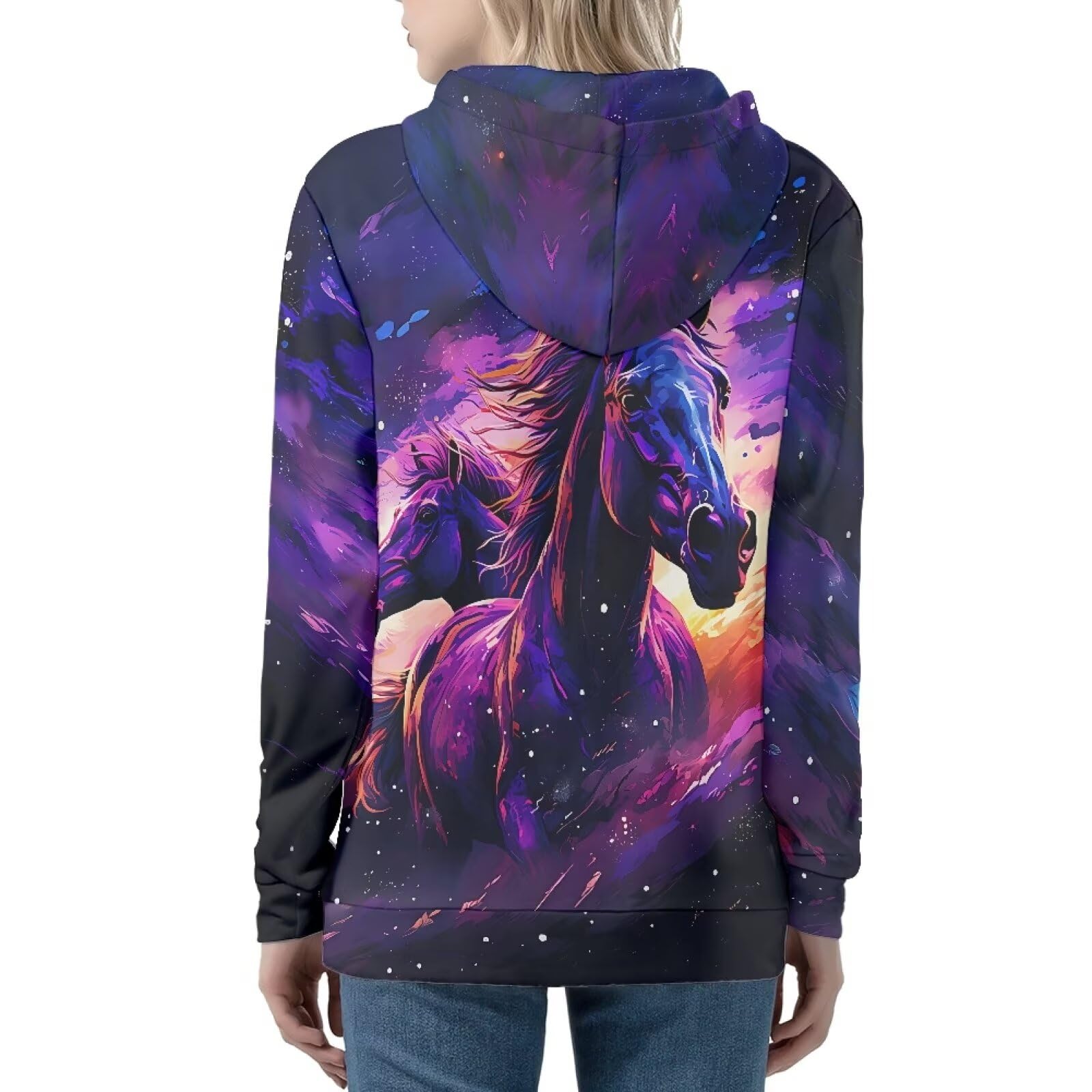 Damenmode Hoodies & Sweatshirts Lose Sweatshirt Hoodie Casual Kordelzug Kapuzenjacke mit Taschen