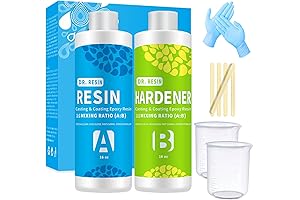 DR. RESIN Clear Epoxy Resin Kit 2 Part Art Resin 32 oz...