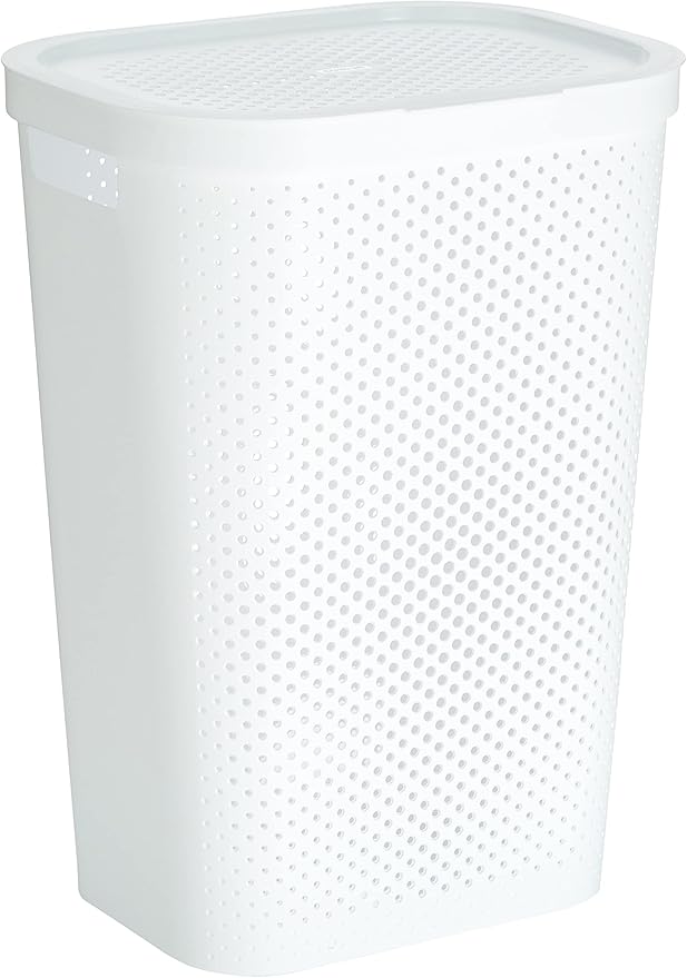 Curver Laundry Basket, 60 L, 43.7 x 35.1 x 60.2 cm, Recycled Plastic