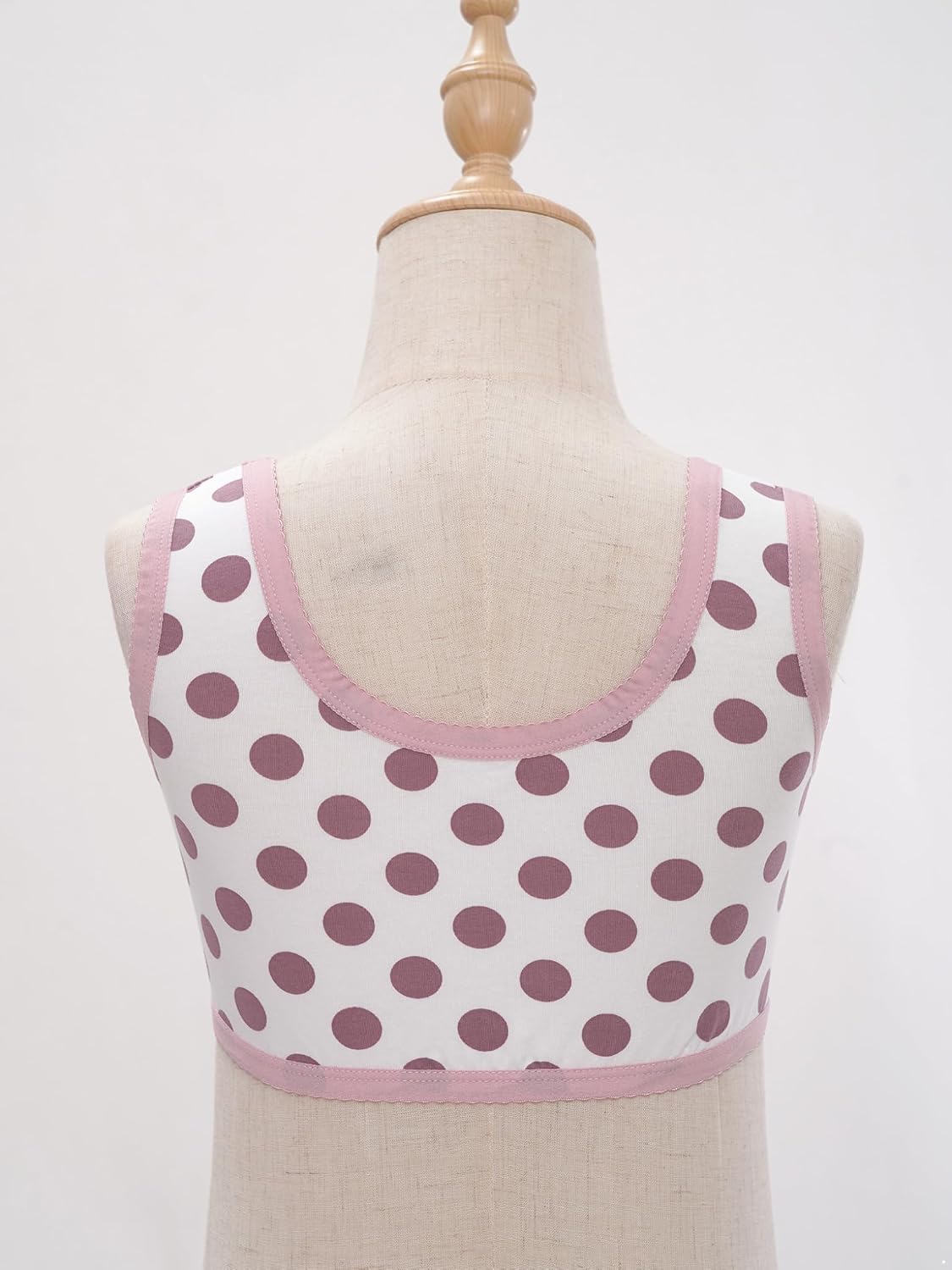 JanJean Little Kids Girls Camisole Print Bra Crop Tops Vest Breathable Wide Straps Tanks Underwear