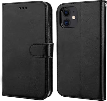 Bocasal for iPhone 11 Wallet Case with Card Holder PU Leather Magnetic Detachable Kickstand Shockproof Wrist Strap Removable Flip Cover for iPhone 11 6.1 inch (Black)