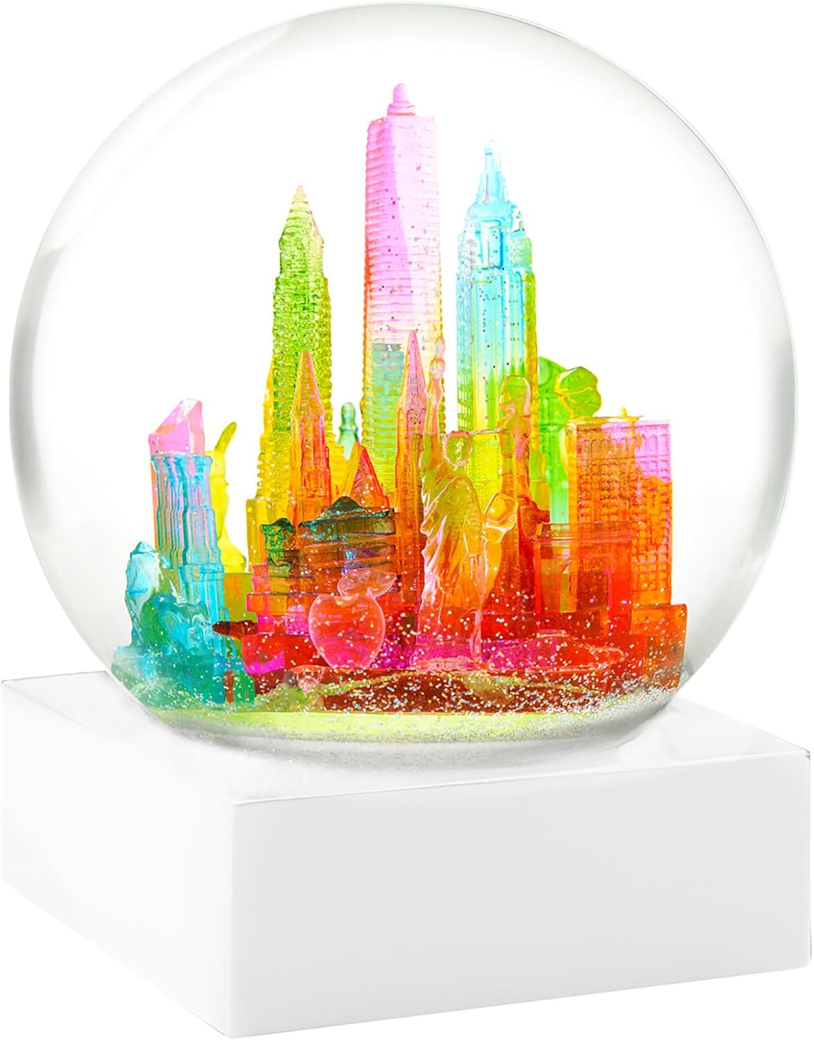 CoolSnowGlobes NYC Rainbow Snow Globe - Limited Edition