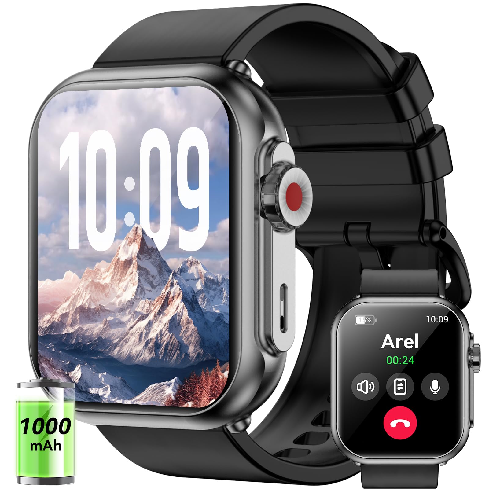 Amazon.com: Jacoosa Smart Watch for Men Women - 1000mAh 