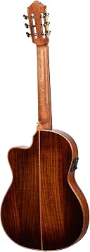 Ortega Exotic Suite Private Room Nylon-String Acoustic-Electric Guitar w/Electronics & Pro gig bag (EXOTICSUITECE)