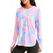 Alaroo Long Sleeve Shirts Workout Tops for Women UPF 50+ Sun Protection Thumbholes Quick Dry for Hiking Pilates Gym Clothing