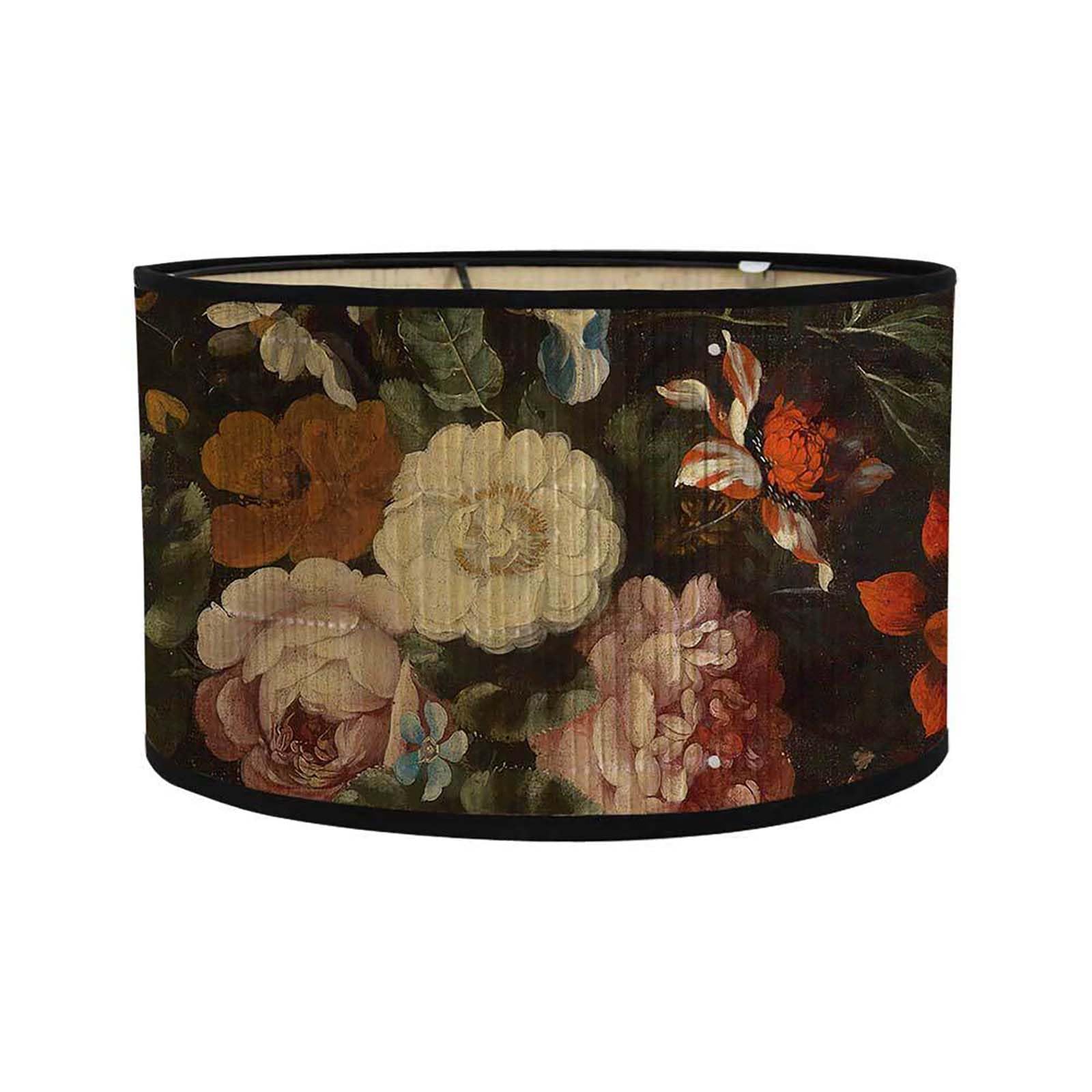 Retro Bamboo lampshade, Round Drum Shaped lampshade for Tables or Chandeliers, Suitable for Simple Ceiling Chandeliers (Style 4)