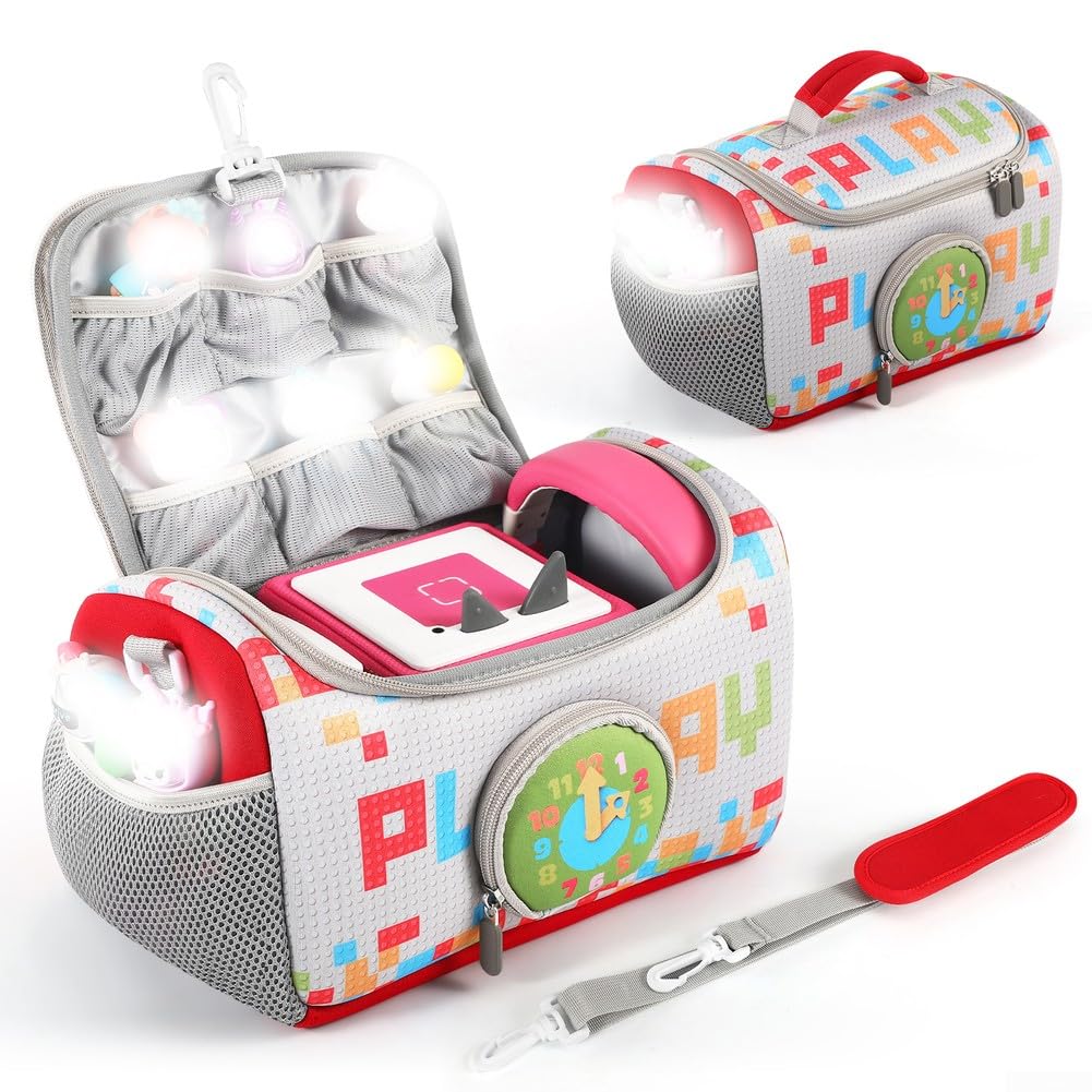 Étui de transport pour kit de démarrage Toniebox, sac de rangement pour lecteur audio Toniebox, boîte de transport pour accessoires Toniebox, sac de transport pour lecteur audio Toniebox et écoute