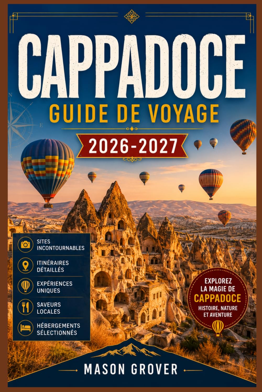 CAPPADOCE GUIDE DE VOYAGE 2026-2027: Votre guide complet des cheminées de fées, des montgolfières, des villes souterraines et des hôtels troglodytes à ... paysages les plus emblématiques de Turquie.