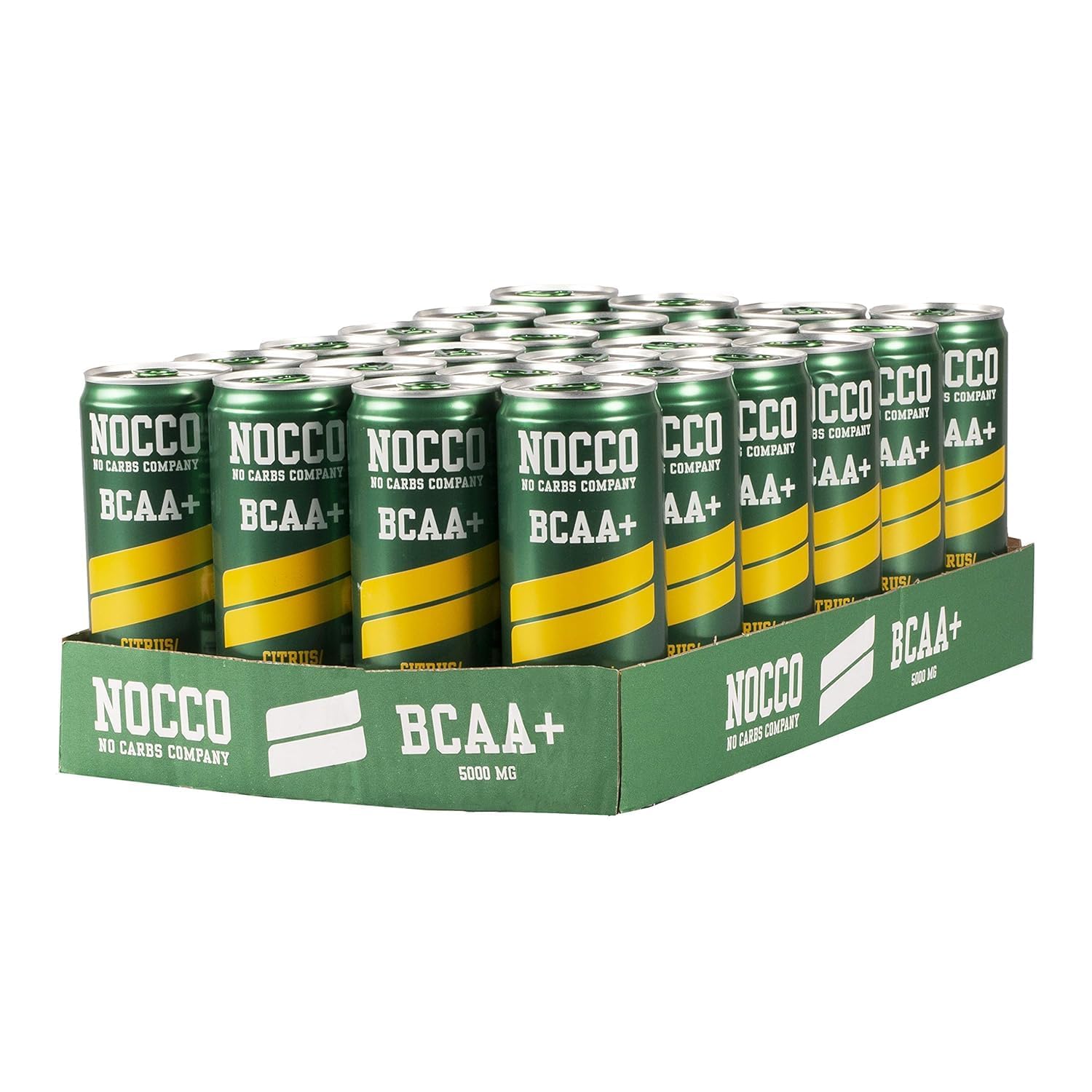 Nocco BCAA Energy Drink 330 ml koffeinfrei – Citrus/Holunderblüte, 12 Stück