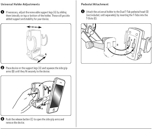 Miniatura 9 de Arkon Mega Grip Soporte de teléfono universal para iPhone 76S 6PLUS iPhone 6s 6Galaxy Note Retail Negro