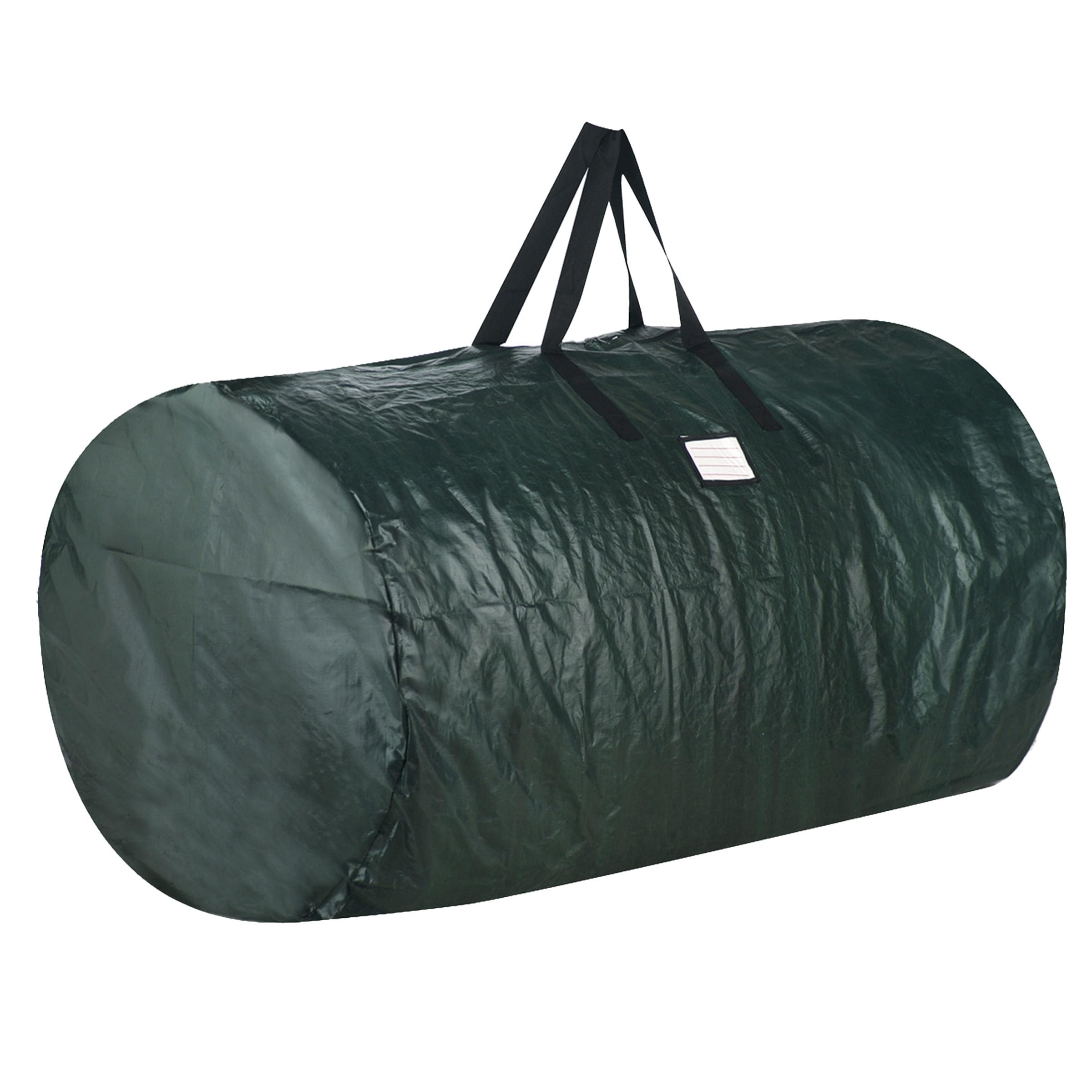 Elf Stor Christmas Storage Bag-Fits up to 7.5 Foot Artificial Trees-Protects Holiday Decorations & Inflatables from Moisture & Damage (Green), Polypropylene, (L) 52” x (W) 30” x (H) 30”