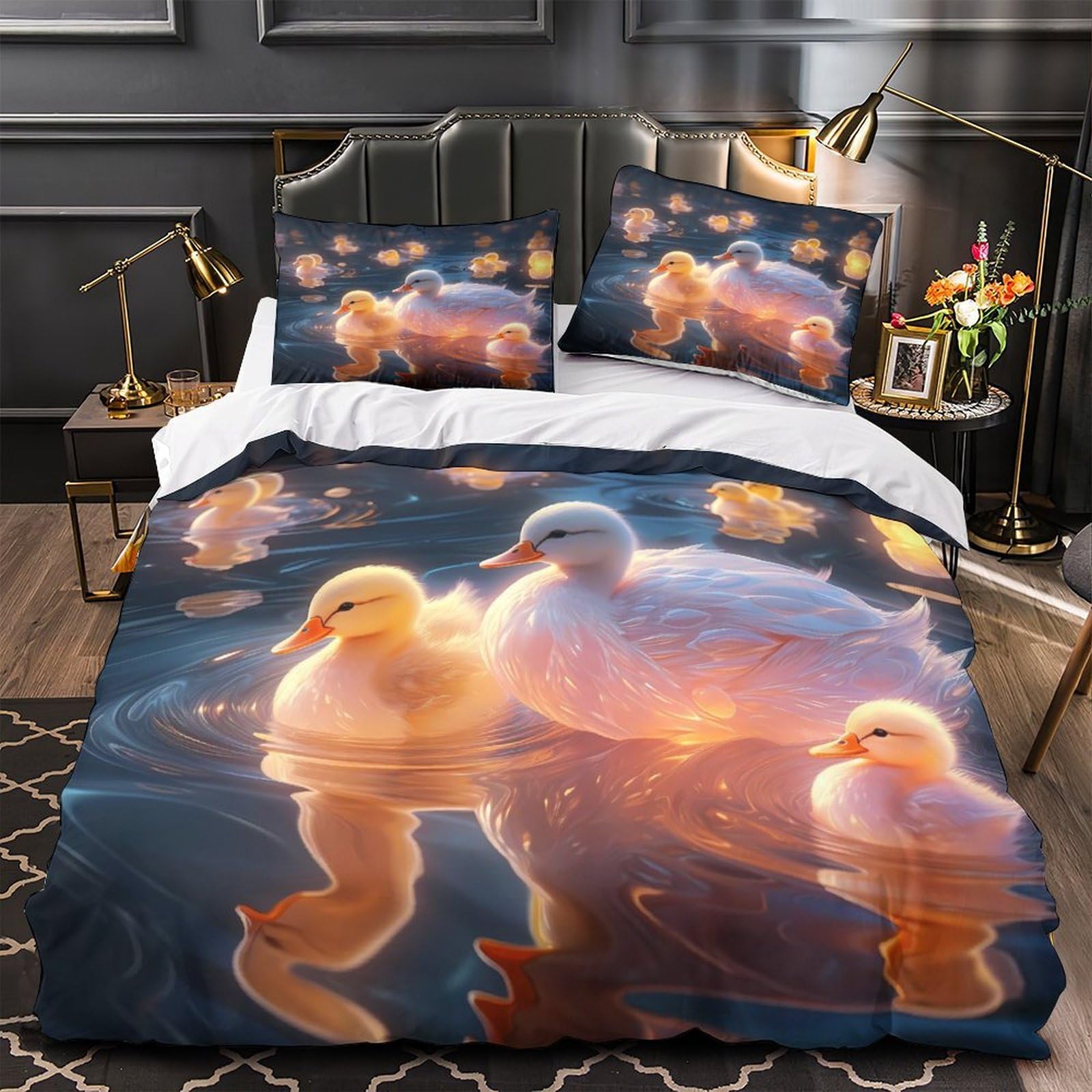 Housse de couette attrape-rêves 200x200 parure de lit double motif ethnique tribal 3D