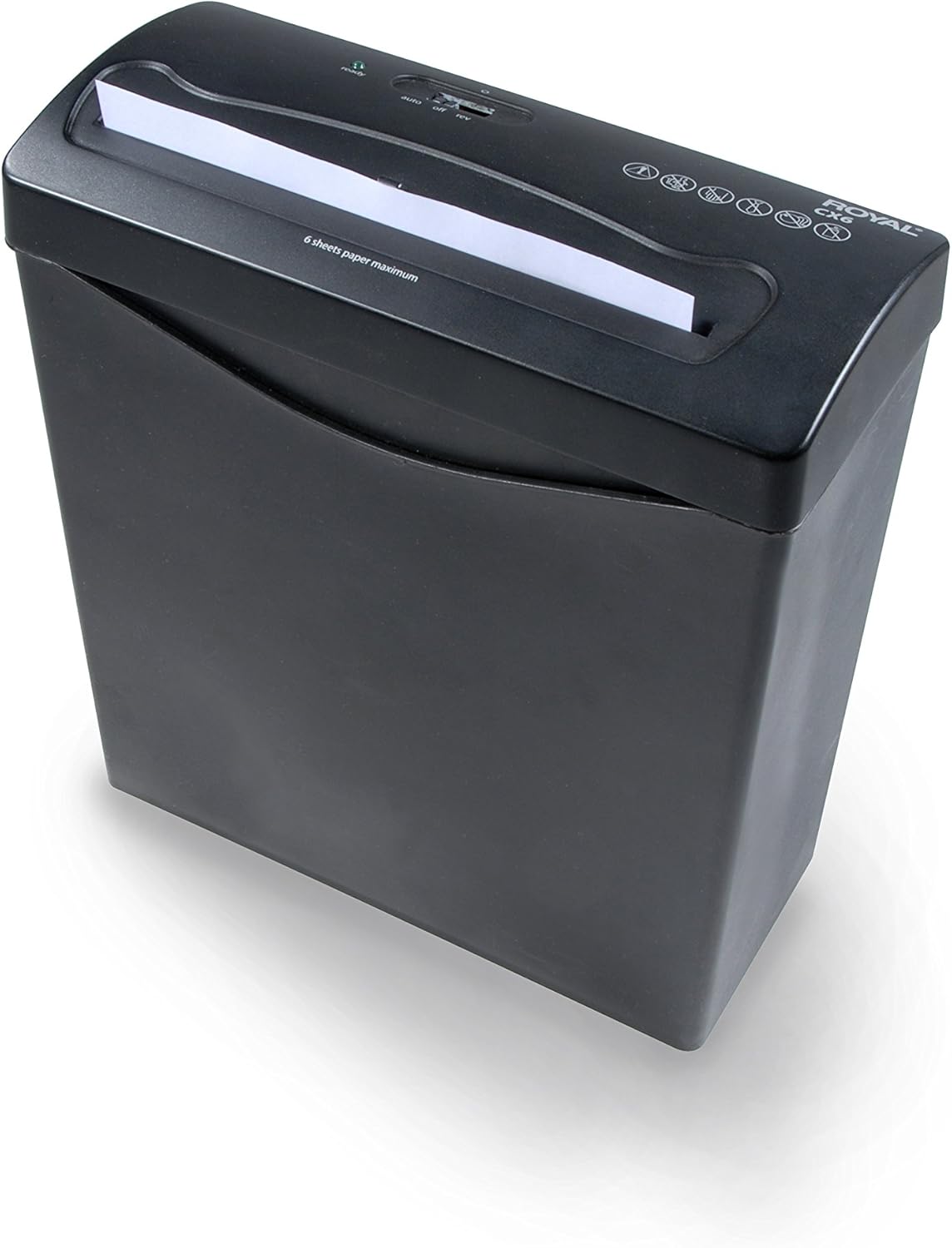 Royal CX6 Cross-Cut Shredder - Black (29183G-BK)