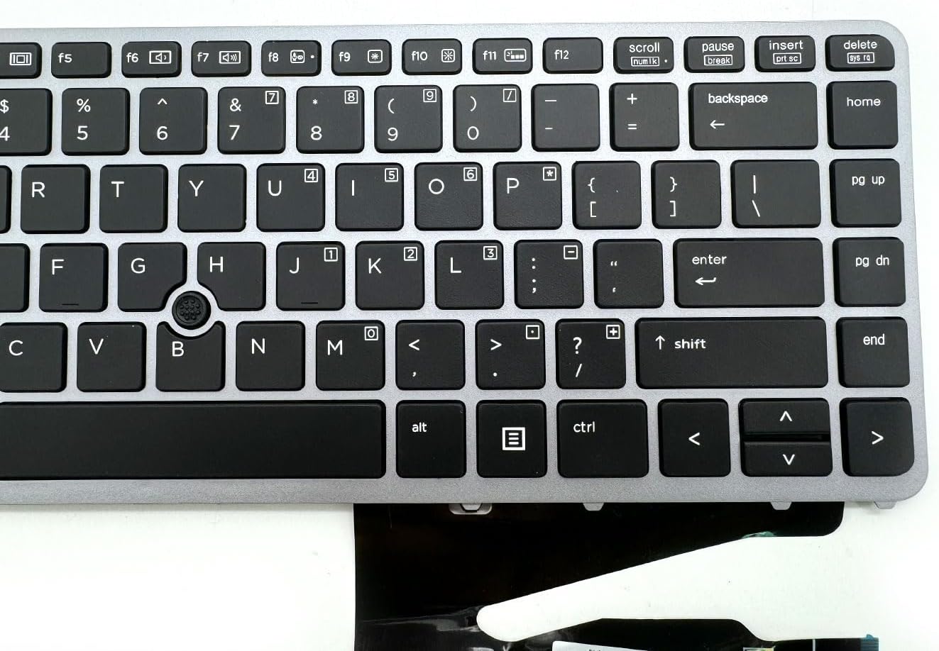 US Layout with Backlight Pointer Keyboard Compatible with HP EliteBook 840 G1 G2 / 850 G1 G2 / 745 G1 G2/HP ZBook 14 5U G2