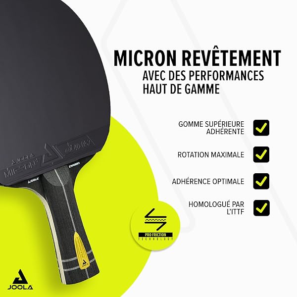 JOOLA Raquette de Tennis de Table Infinity – Raquette de ping-Pong Professionnelle en Carbone approuvée par l'ITTF – Zyramid/GL/Infinity Carbon/Hugo Calderano - 3