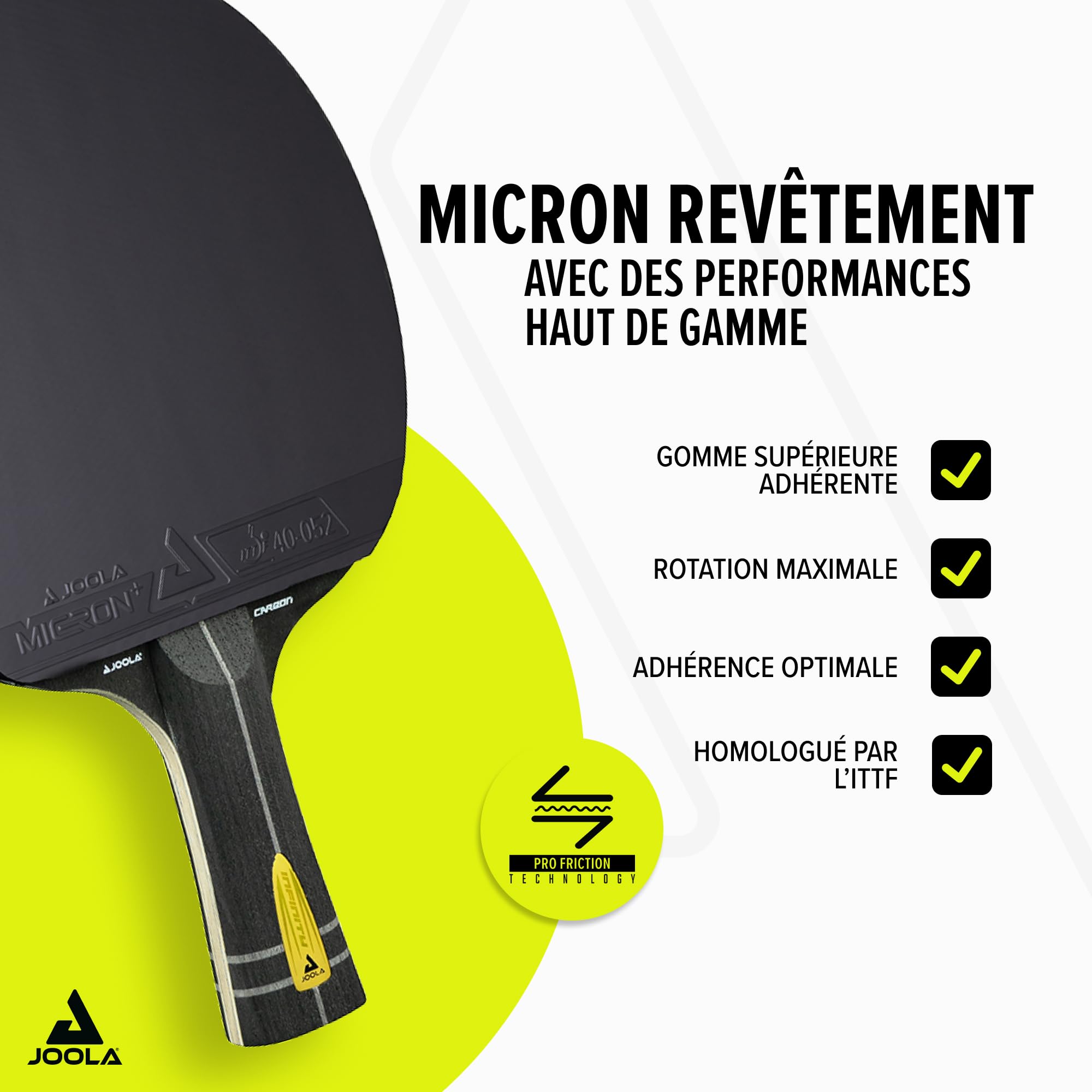 JOOLA Racchette da Tennis da Tavolo Professionali INFINITY, MEGA e ROSSI CARBON Approvate dall'ITTF per Giocatori Esperti e Competizioni - 3