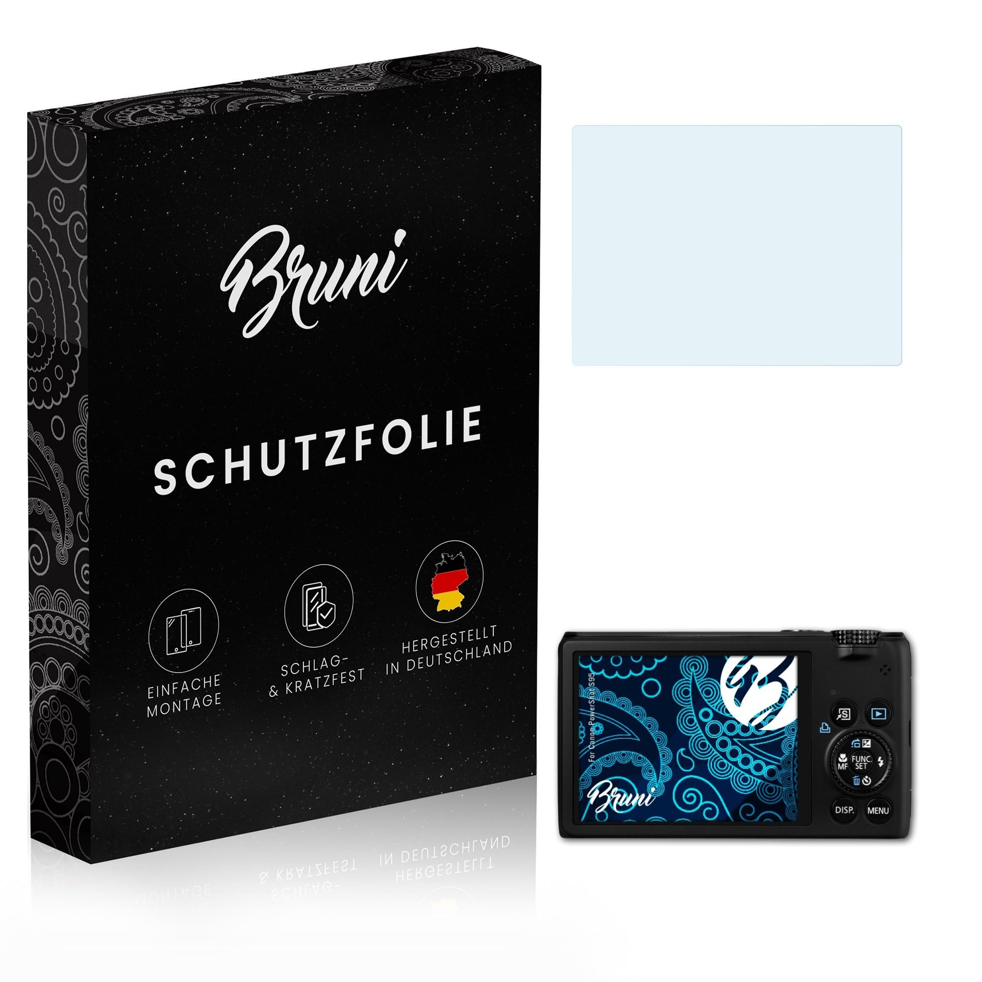 Bruni Displayschutzfolie Für Canon PowerShot G3 X | 2x Klar & Kratzfest | Made In Germany