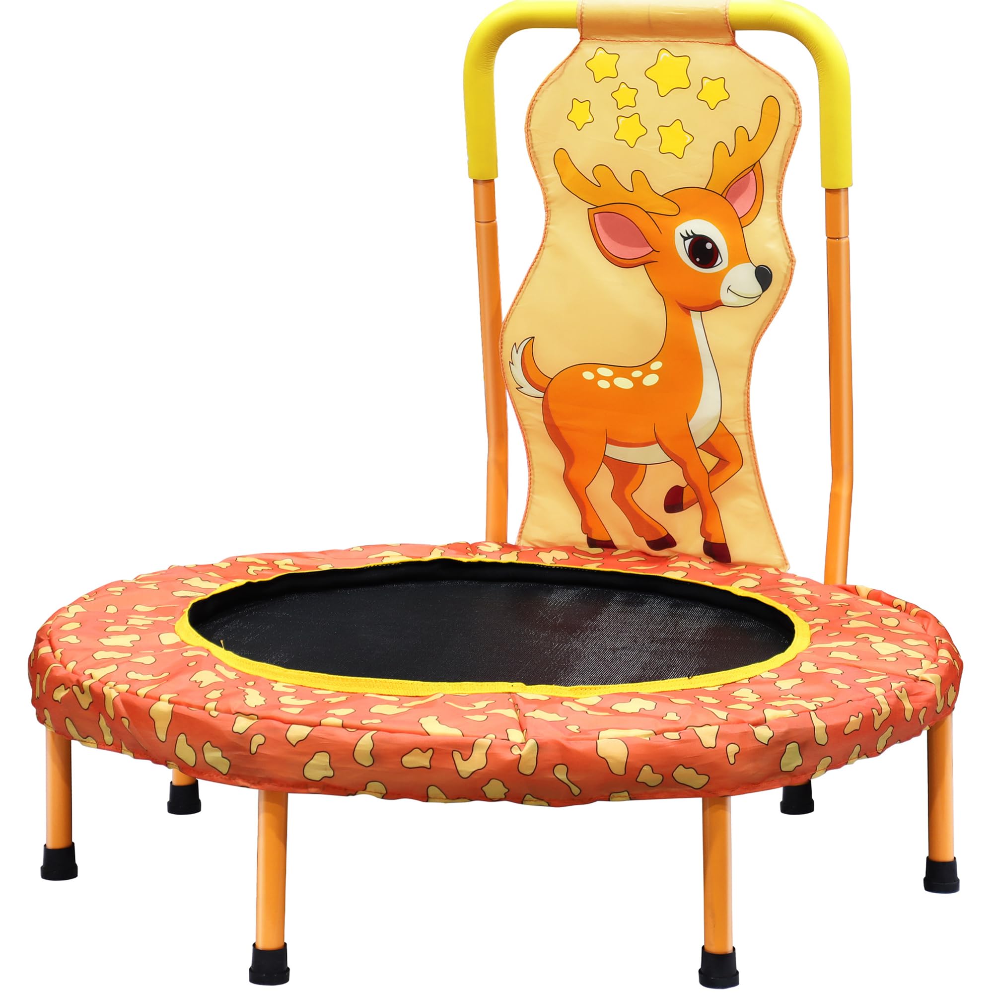 Mini trampolín de 36 pulgadas para niños de 1 a 6 años, cama elástica para niños pequeños con asa, almohadilla de seguridad y patas de goma, trampolín para bebé de 36 pulgadas, jardín