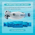 Fifish V-VEO Underwater Drone, Underwater Rov Robot, Posture Lock, 360 Roll, Diving ROV Drone with 4K UHD Camera, 100m Cable Submarine Rc Fish Finder (Standard + Robotic Arm Pack)