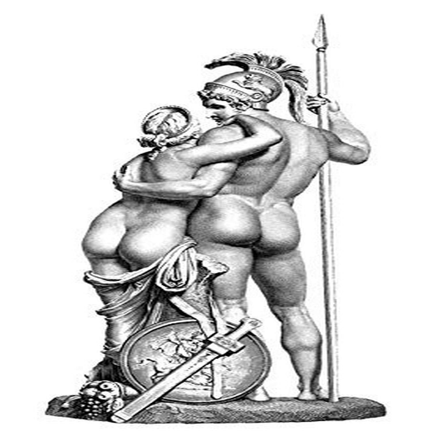 Mars And Venus Nsteel Engraving After The Sculpture By Antonio Canova (1757-1822) Poster Print by (18 x 24)