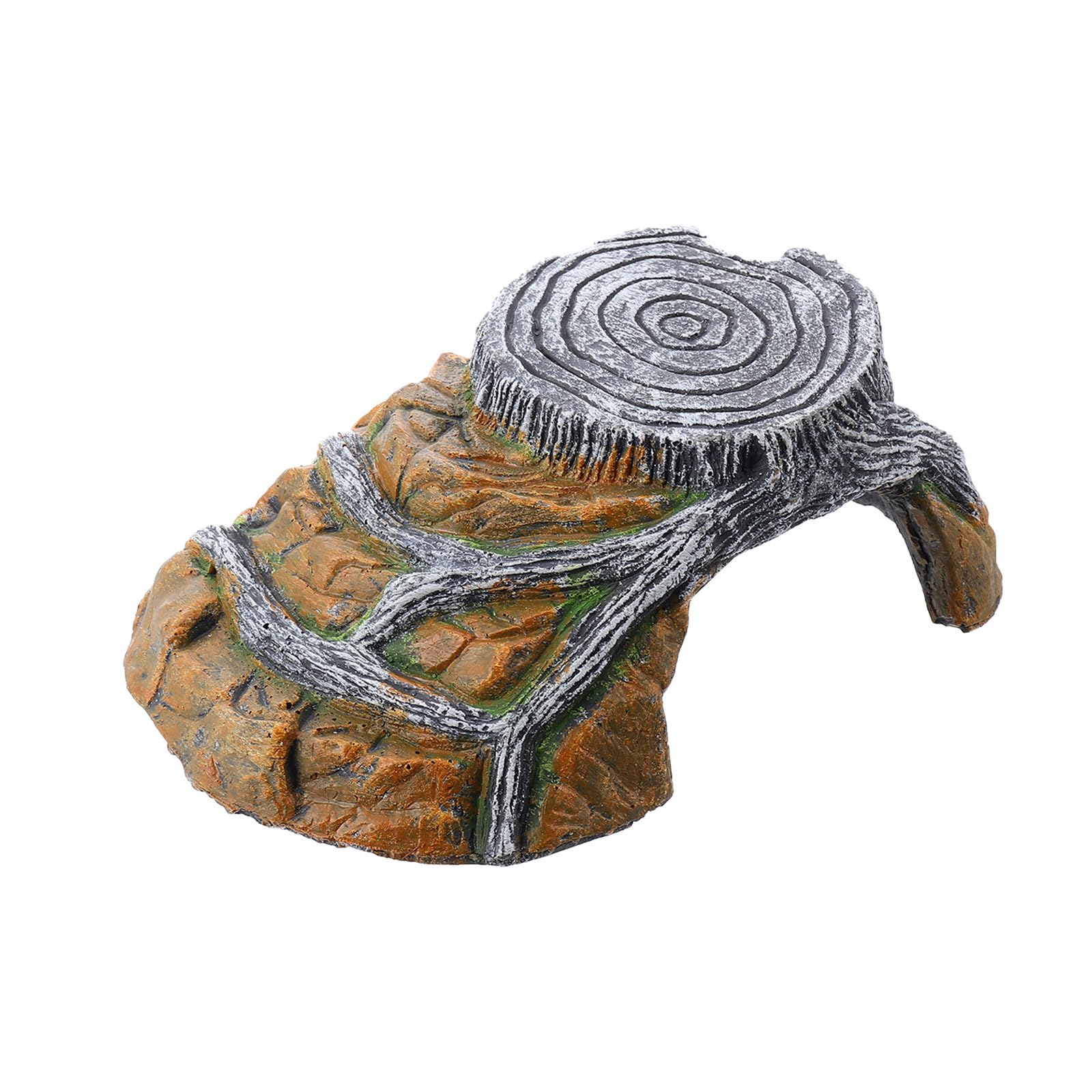 Grotte des tortues en résine UPKOCH : abri décoratif haut de gamme pour terrarium