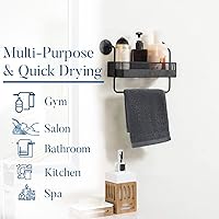 Vista 102 de DAN RIVER Juego de 4 toallas de baño, 27 x 54 pulgadas, 100% algodón, más grandes y ligeras, de secado rápido, súper suaves y absorbentes, toallas