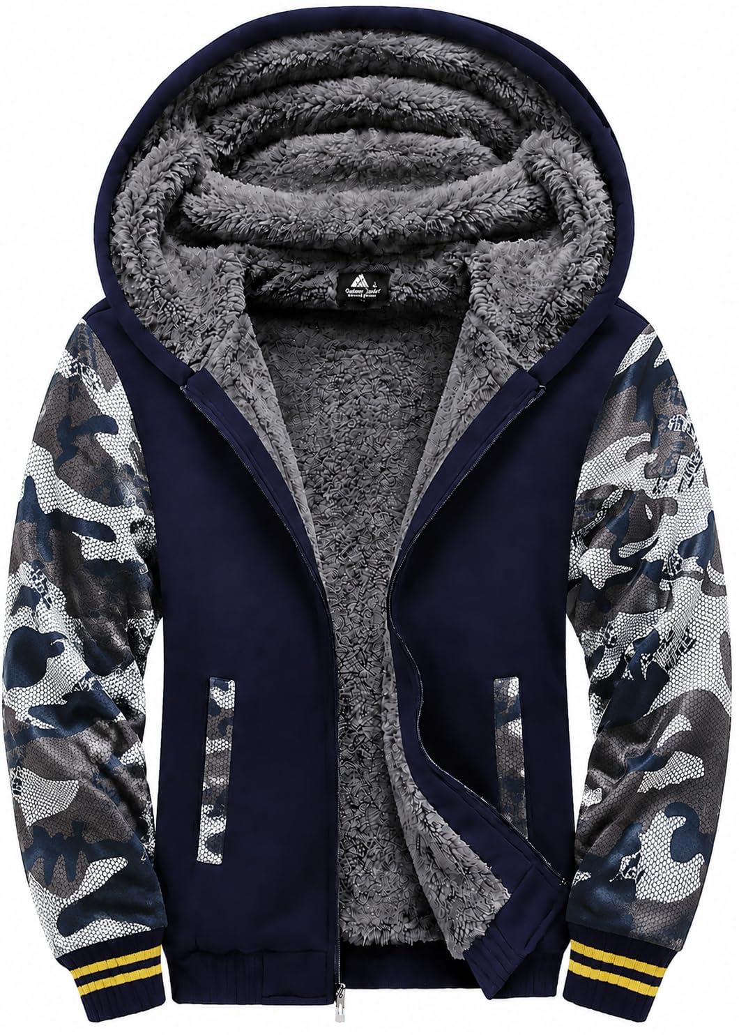 GEEK LIGHTING Boys Sherpa Lined Hoodie Kids Fleece Jacket Sweatshirt
