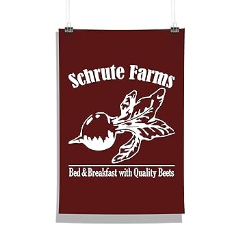 Epic Stuff - The Office - Schrute Farms Design A3 Wall Poster (Without Frame) - Best Gifts For The Office Fans/The Office Fandom/Great Accessory For Home & Decor