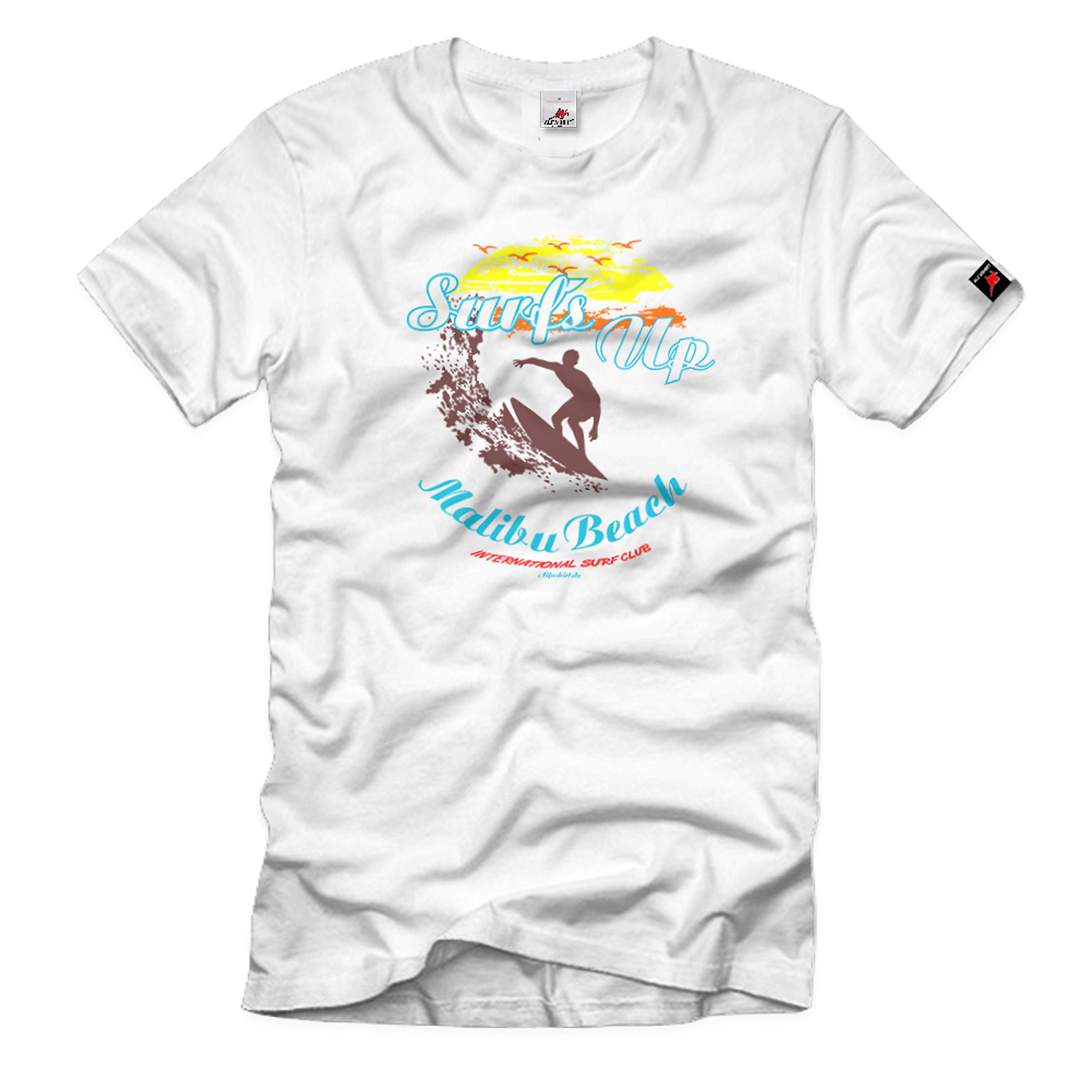 T-shirt d'été Surfs Up blanc XXXL idéal pour vos vacances à Malibu Beach - 3