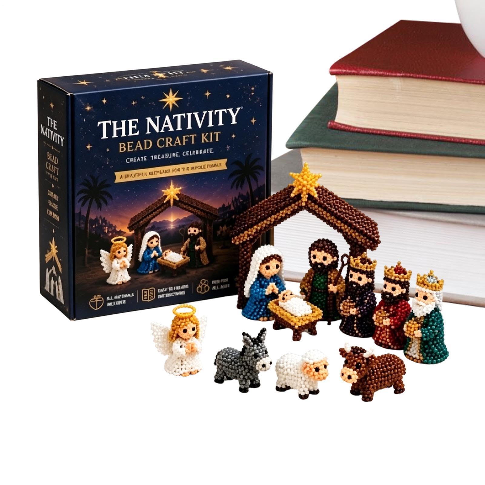 Kit animales con cuentas 3D y set de arte de bisutería hecho a mano infantil