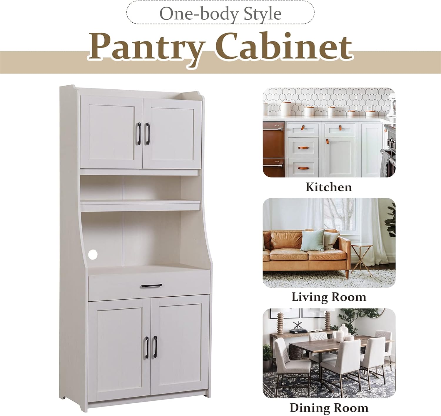 Buy Kitchen Pantry Cupboard Storage OneBody Style Buffet with