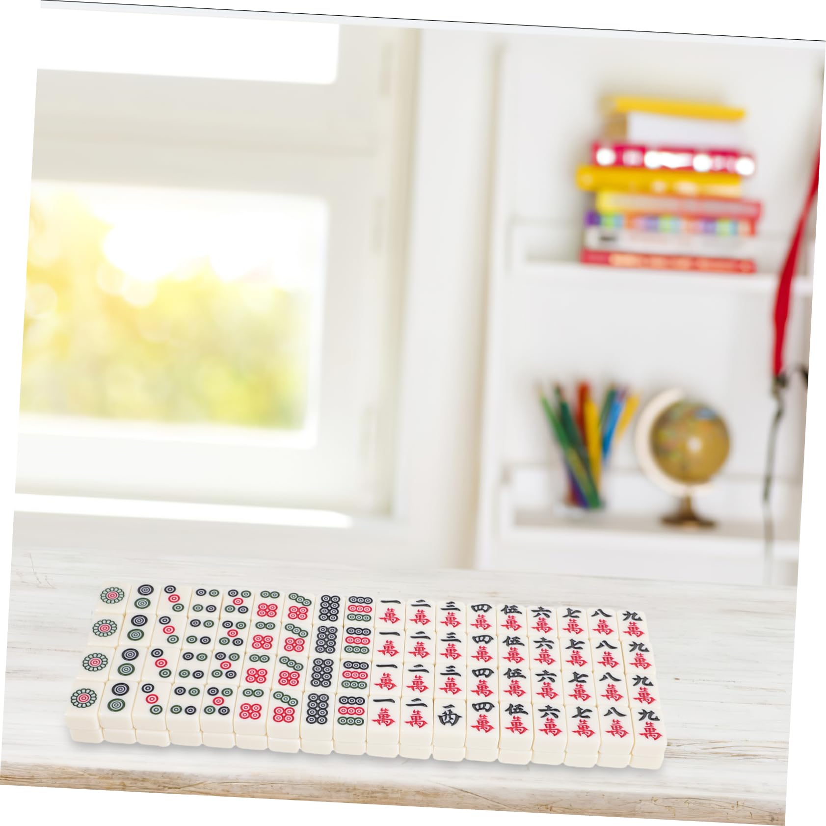 YARNOW Gioco Di Tessere Mahjong Mini Set Portatile Tradizionale Cinese Accessori Per Giochi Da Tavolo Da Viaggio Set Mahjong Per Casa