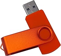 Vista 5 de Mini unidad flash USB de capacidad con 1 OTG (Micro USB) y 1 adaptador tipo C (USB-C) para teléfono móvil (naranja, 256 MB)